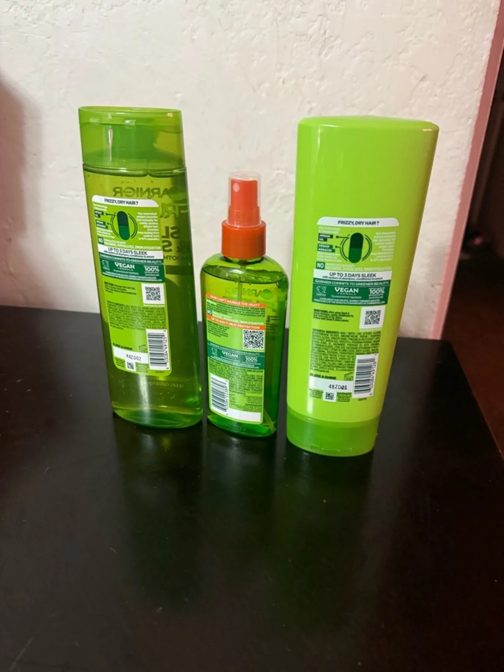 Garnier Fructis Sleek & Shine Green Hair Care Trio